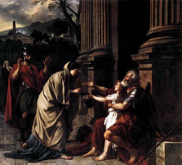 Jacques-Louis  David Belisarius Receiving Alms Spain oil painting art